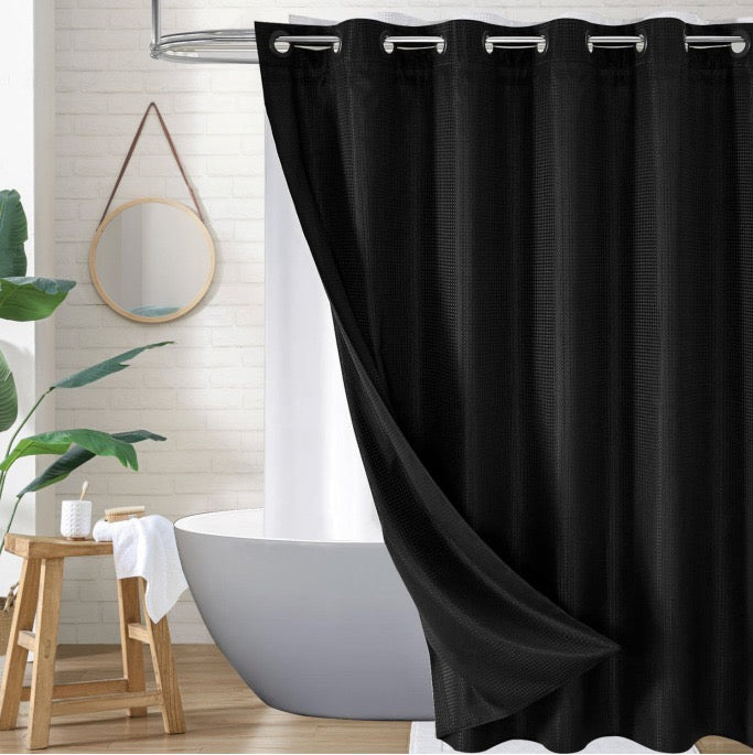 Snap In Shower Curtain