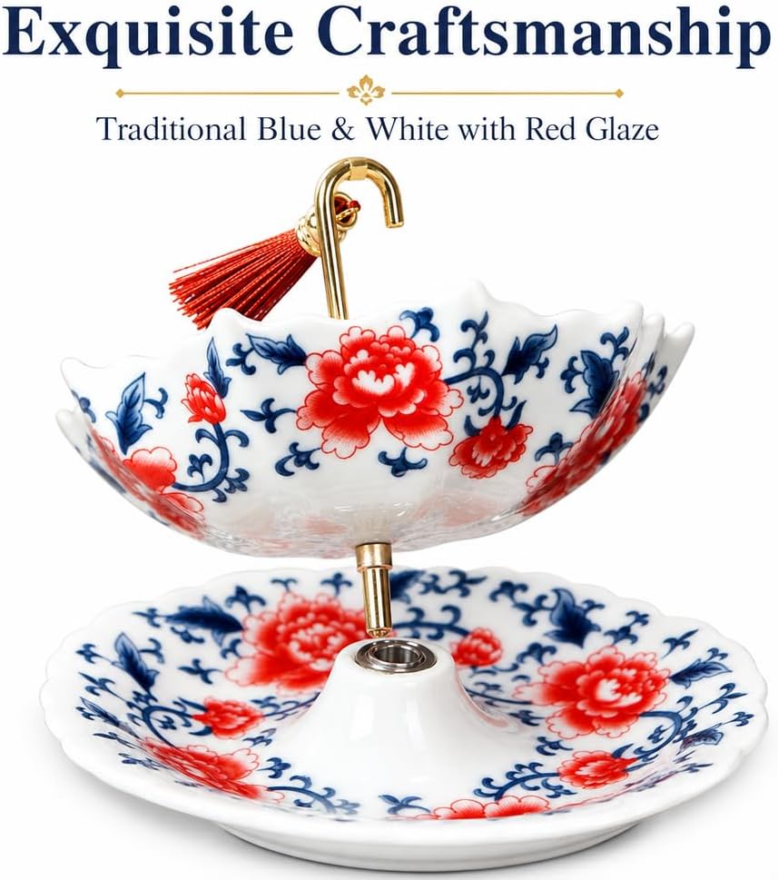 Porcelain Umbrella Tea Strainer