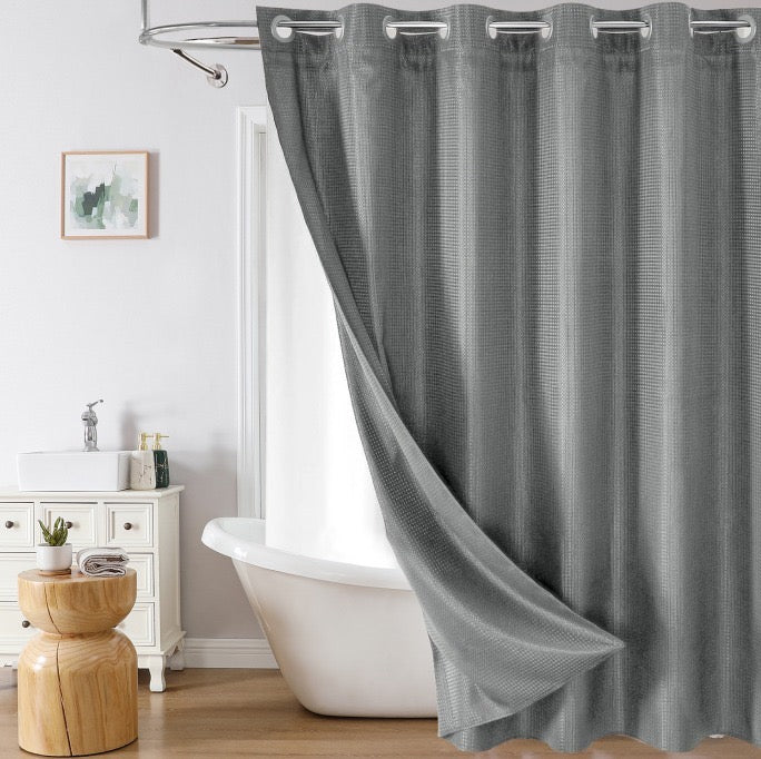 Snap In Shower Curtain