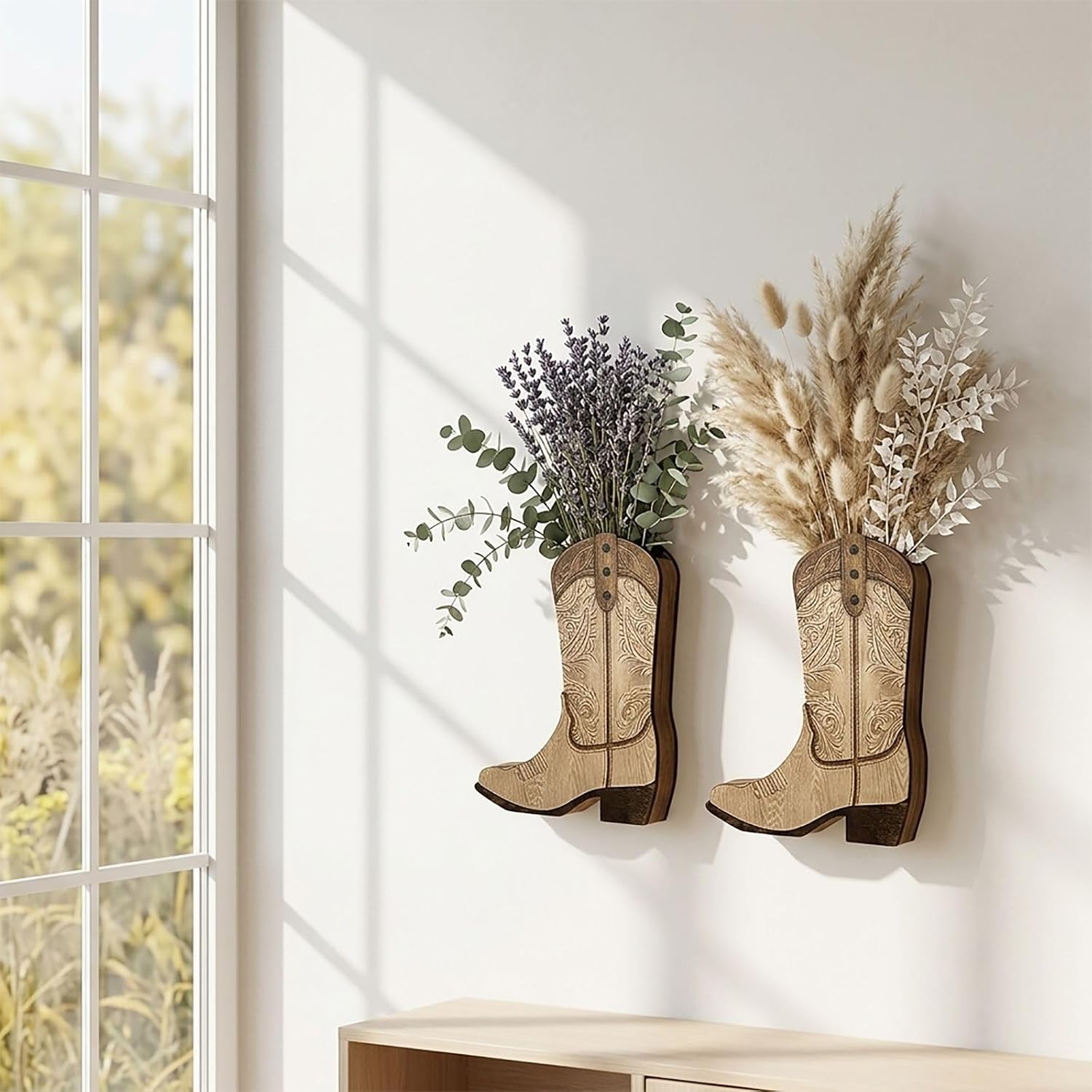 Boots & Blooms Wall Planter