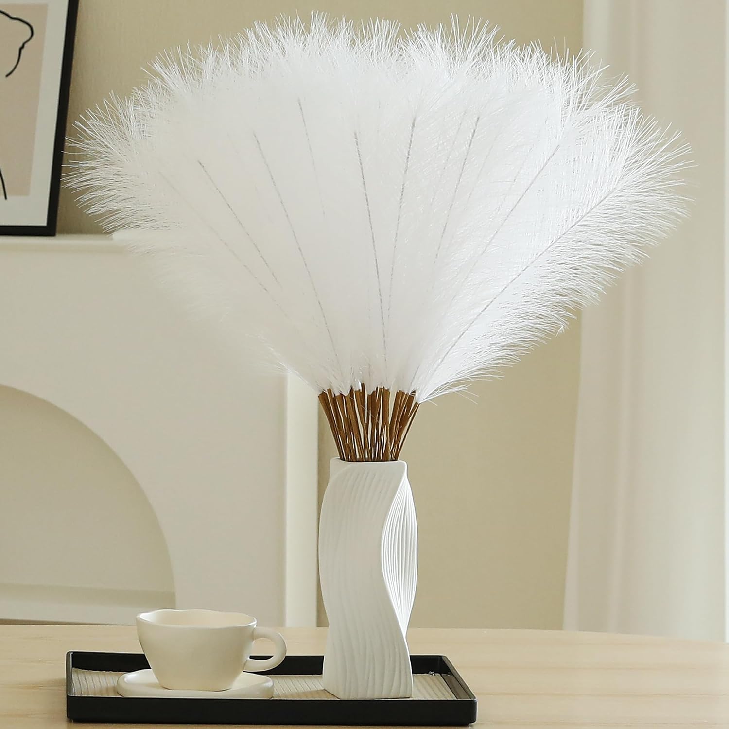 Faux Pampas Grass Decor