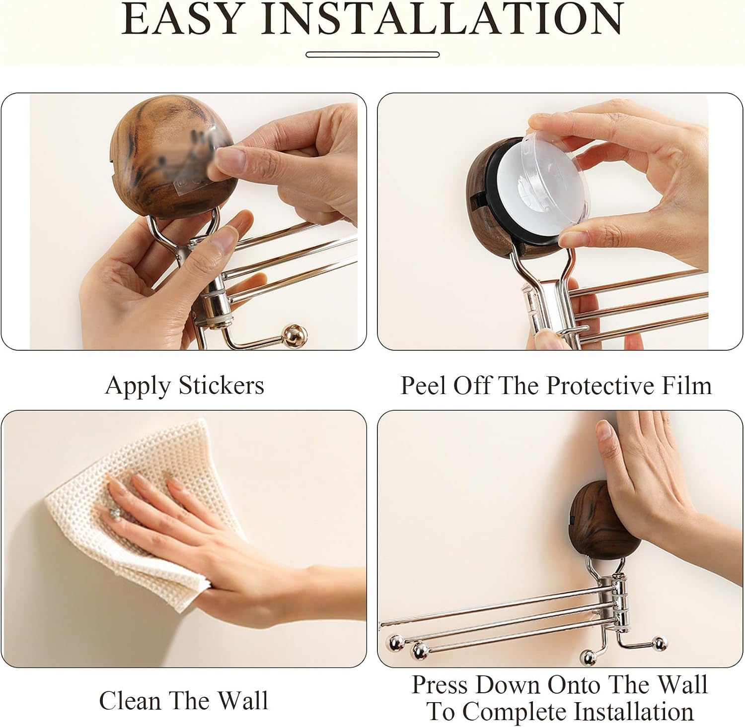 Suction Cup Towel Rack