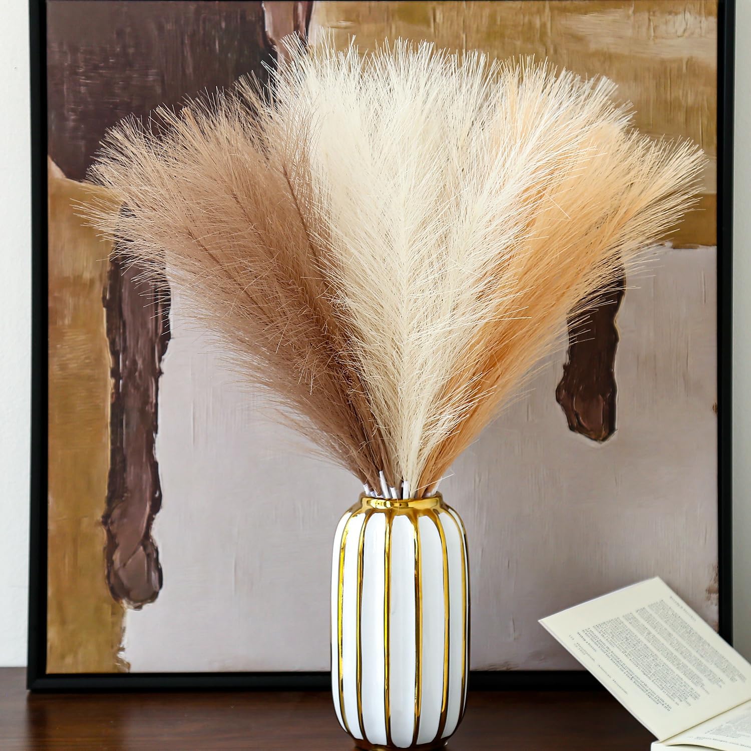 Faux Pampas Grass Decor