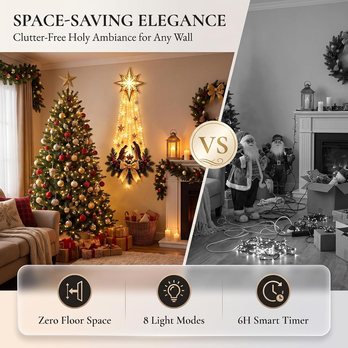 Holy Night Christmas Light Decor