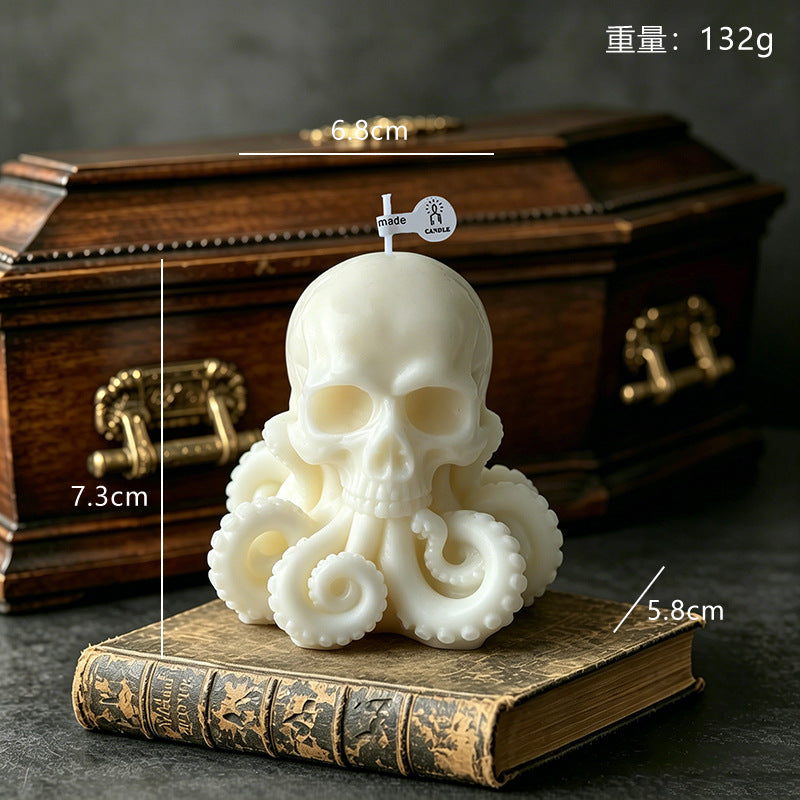 Skull Octopus Skull Scented Candle(2 Pack)