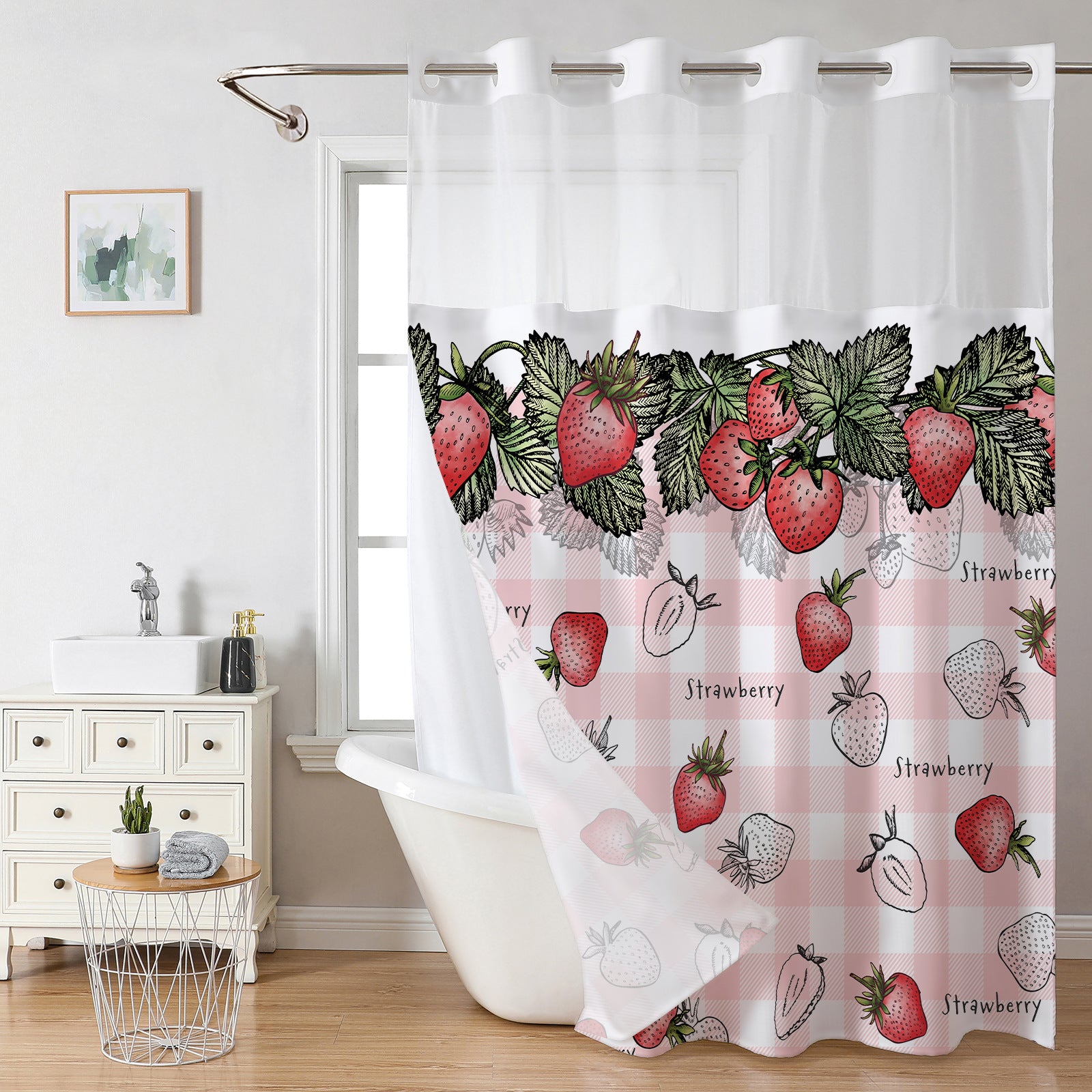 Snap In Shower Curtain