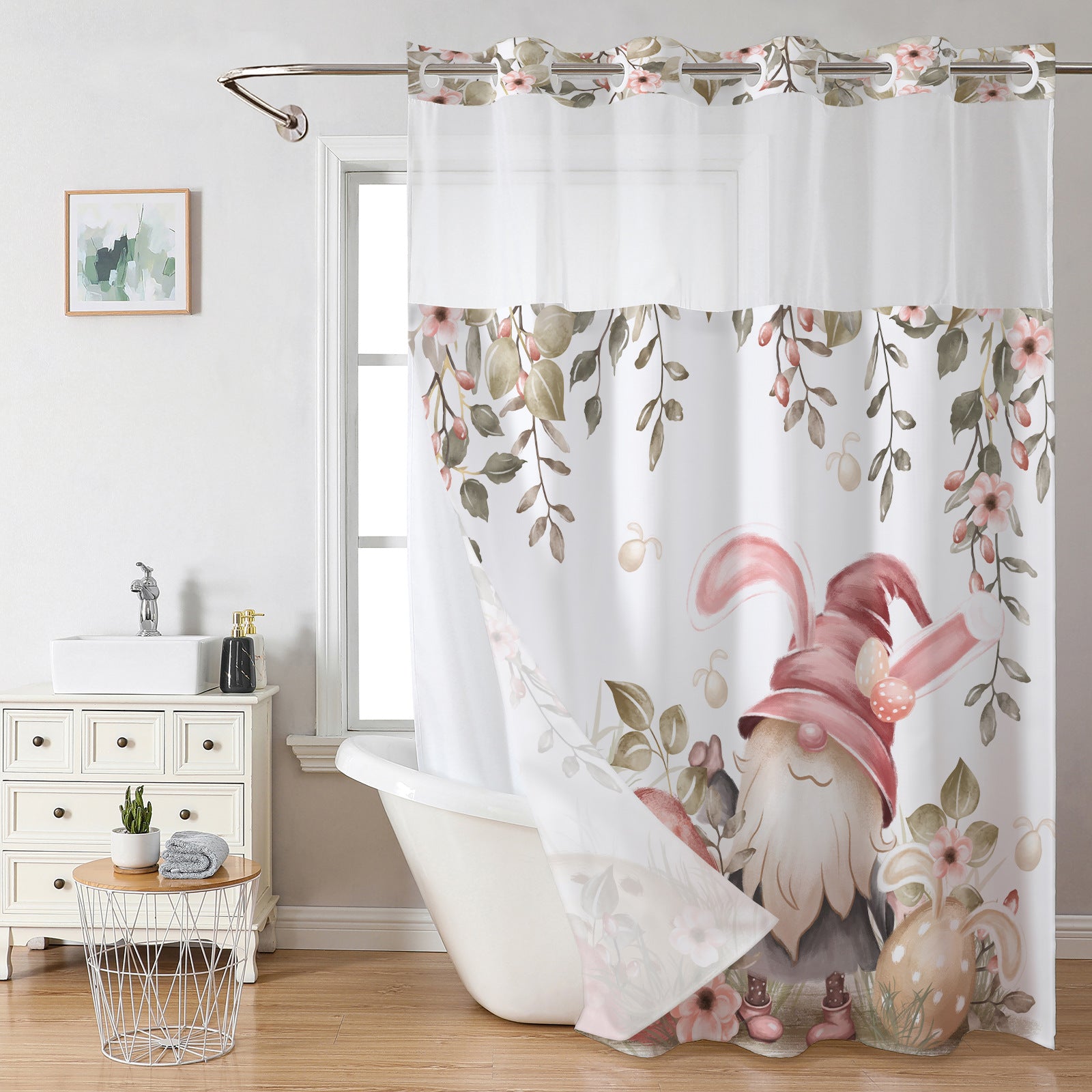 Snap In Shower Curtain