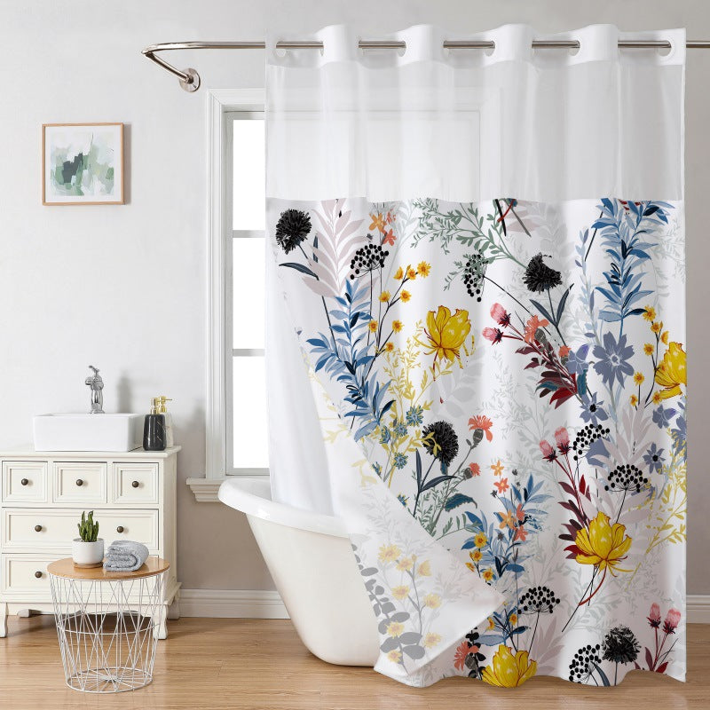 Snap In Shower Curtain