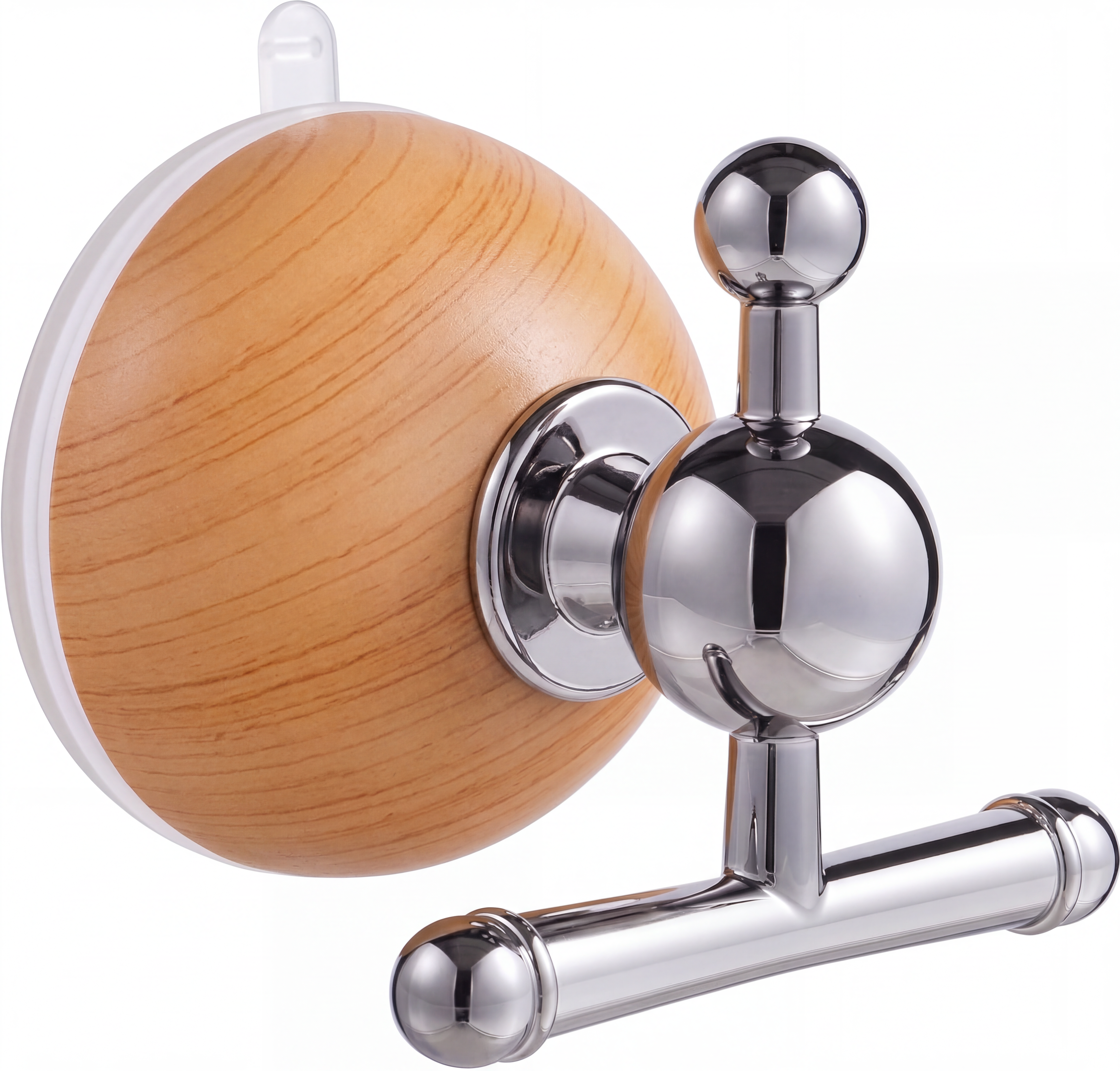 Wood Grain Suction Cup Hook(2 Pack)