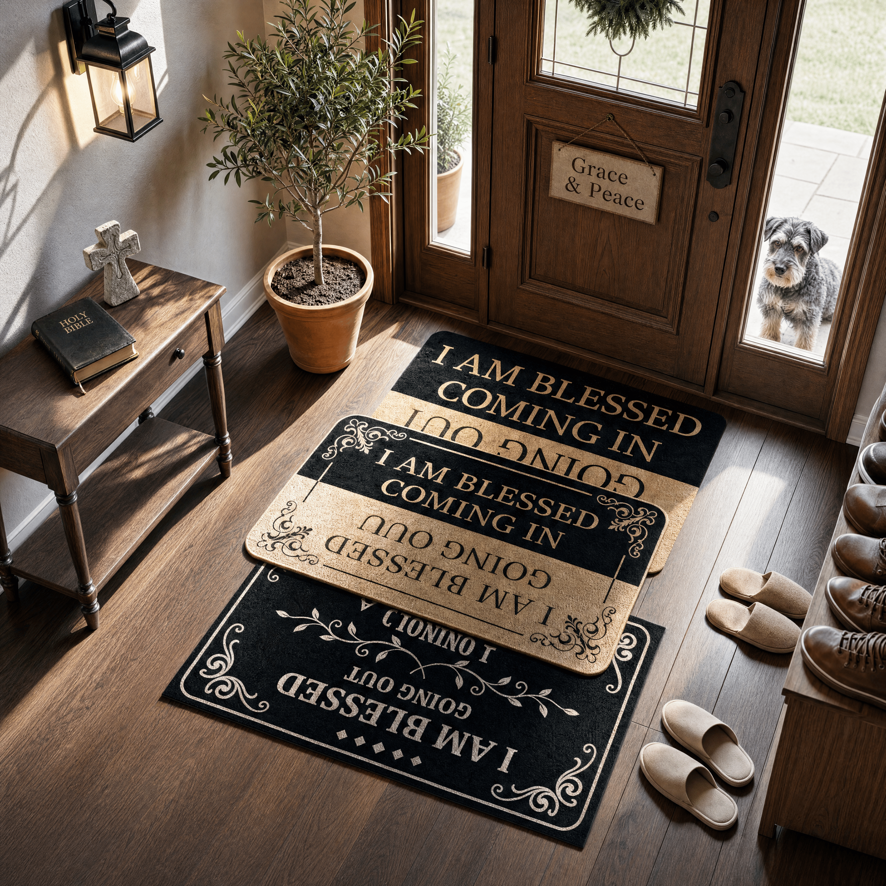 I Am Blessed Doormat – Coming In & Going Out
