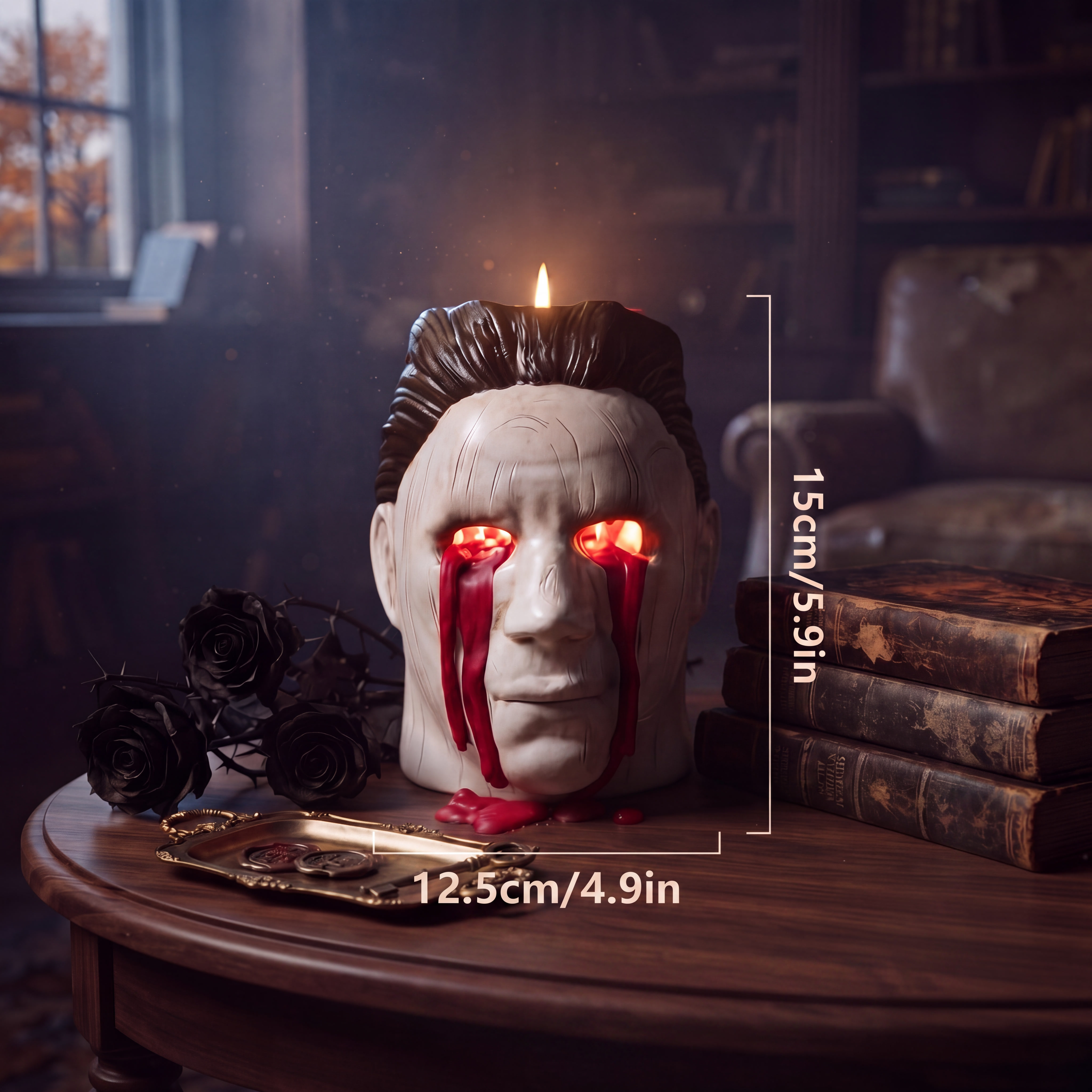 Silent Mike Bleeding Eyes Candle Holder