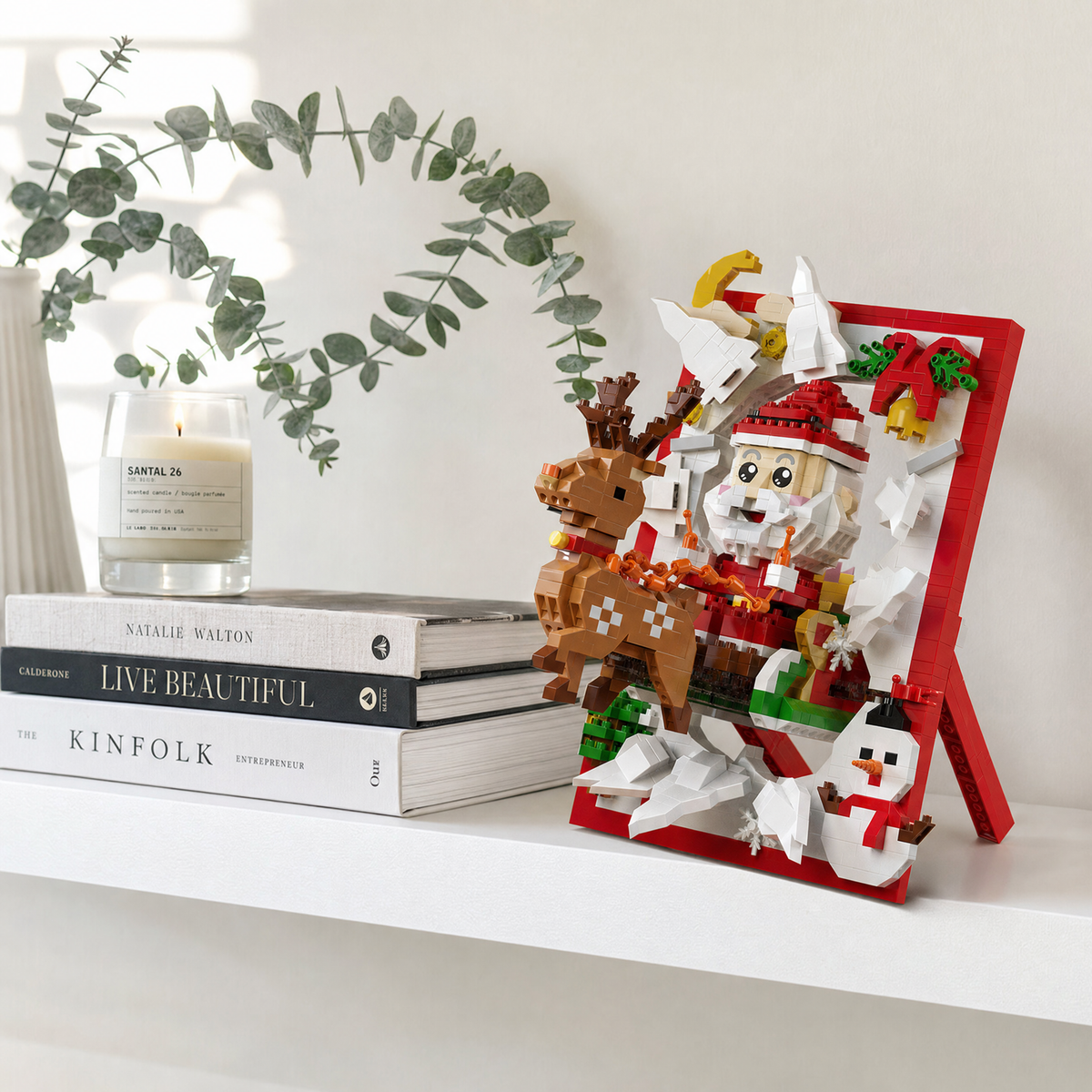 Santa's Night Flight 3D Frame
