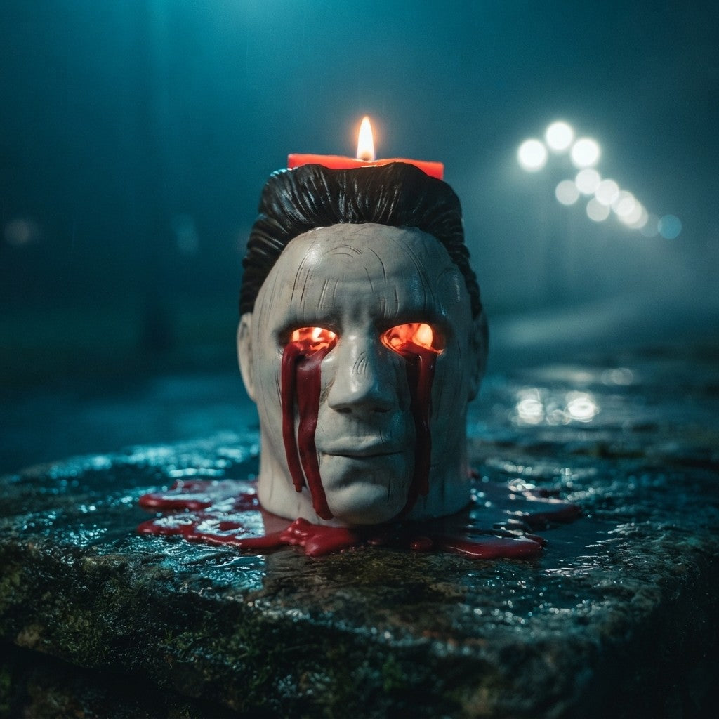 Silent Mike Bleeding Eyes Candle Holder