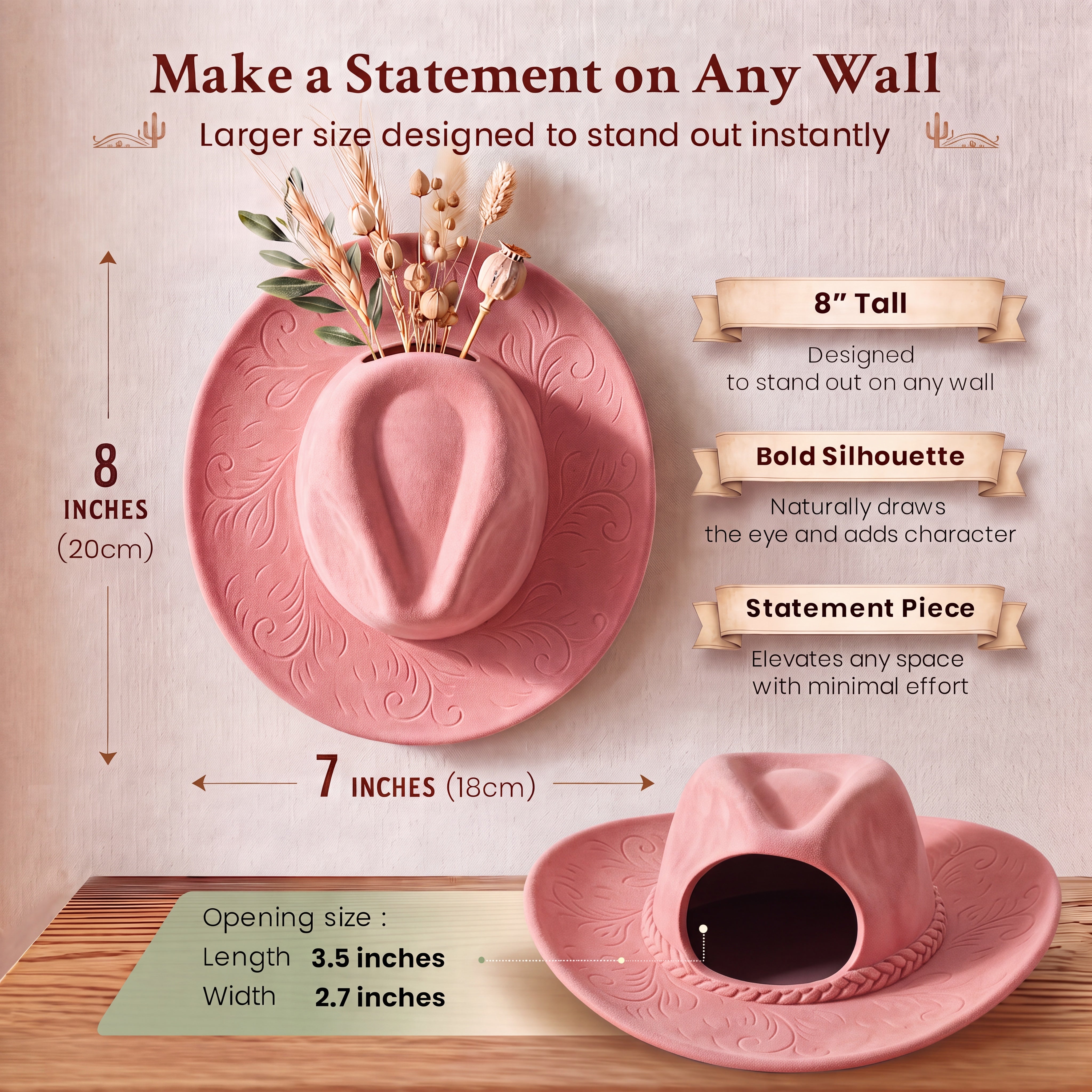 Rodeo Bloom Wall Vase
