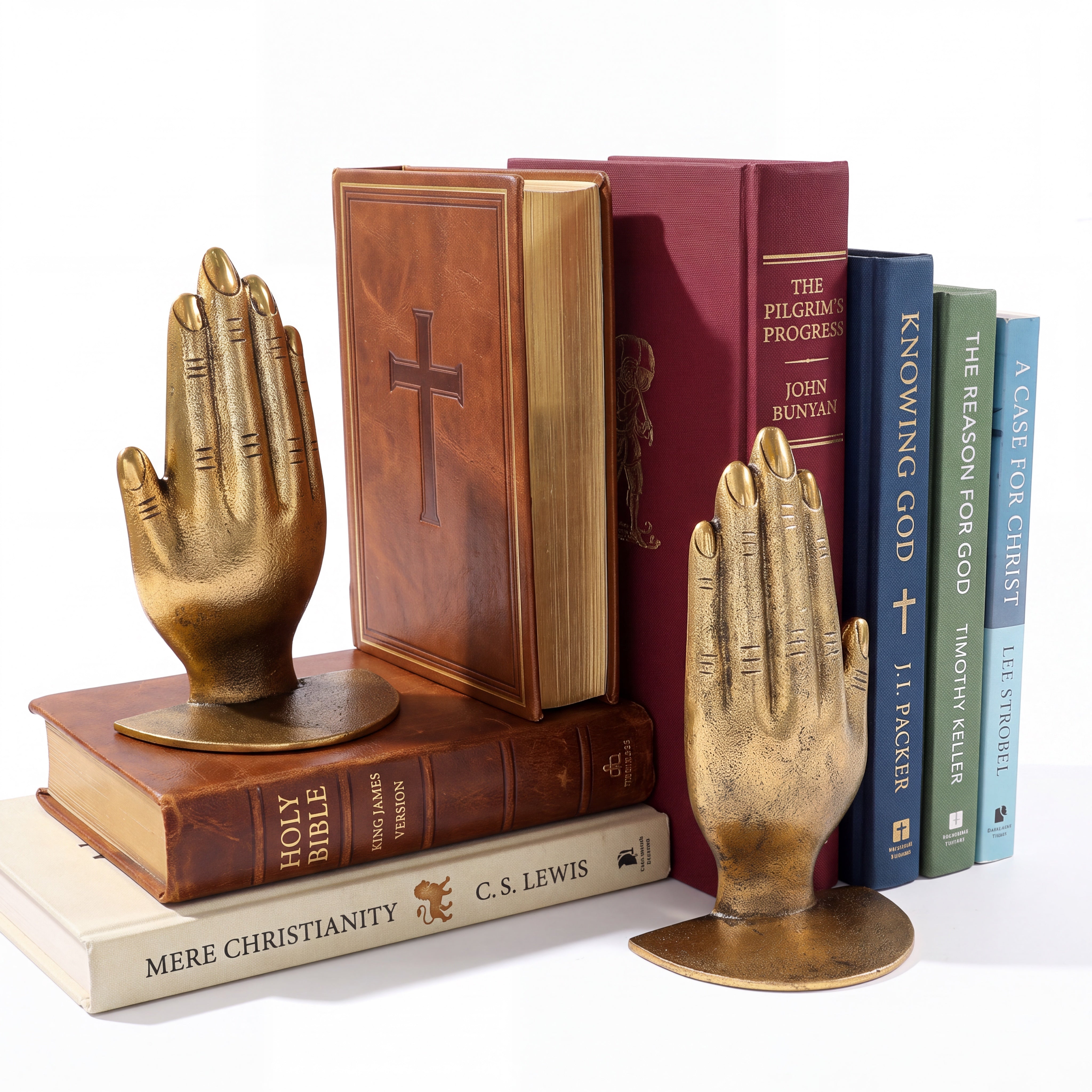 Gilded Grace Bookends