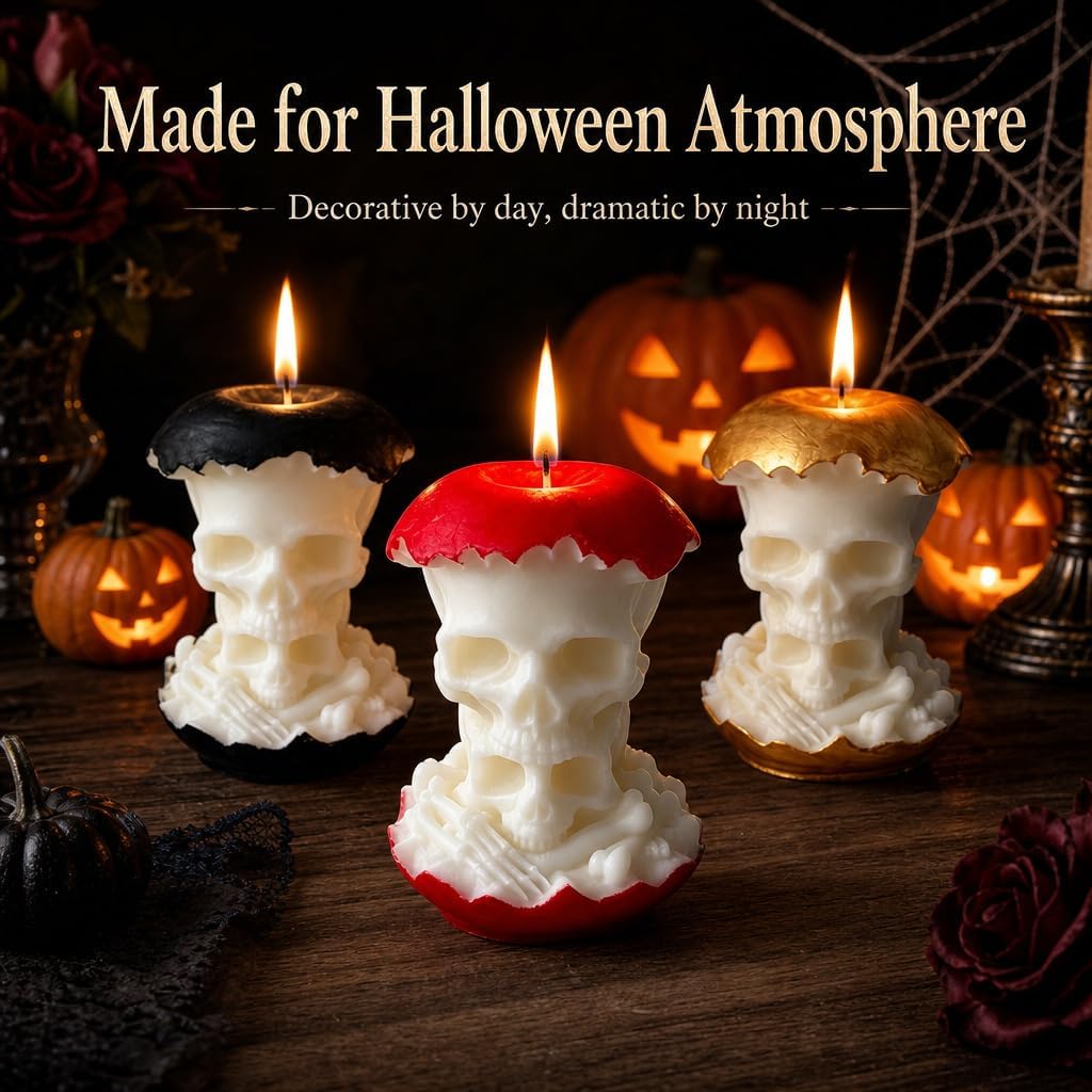 Apple Core Skull Scented Candle(2 Pack)