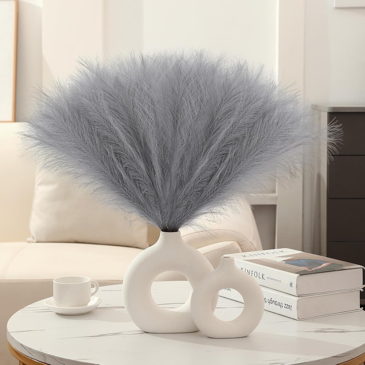 Faux Pampas Grass Decor