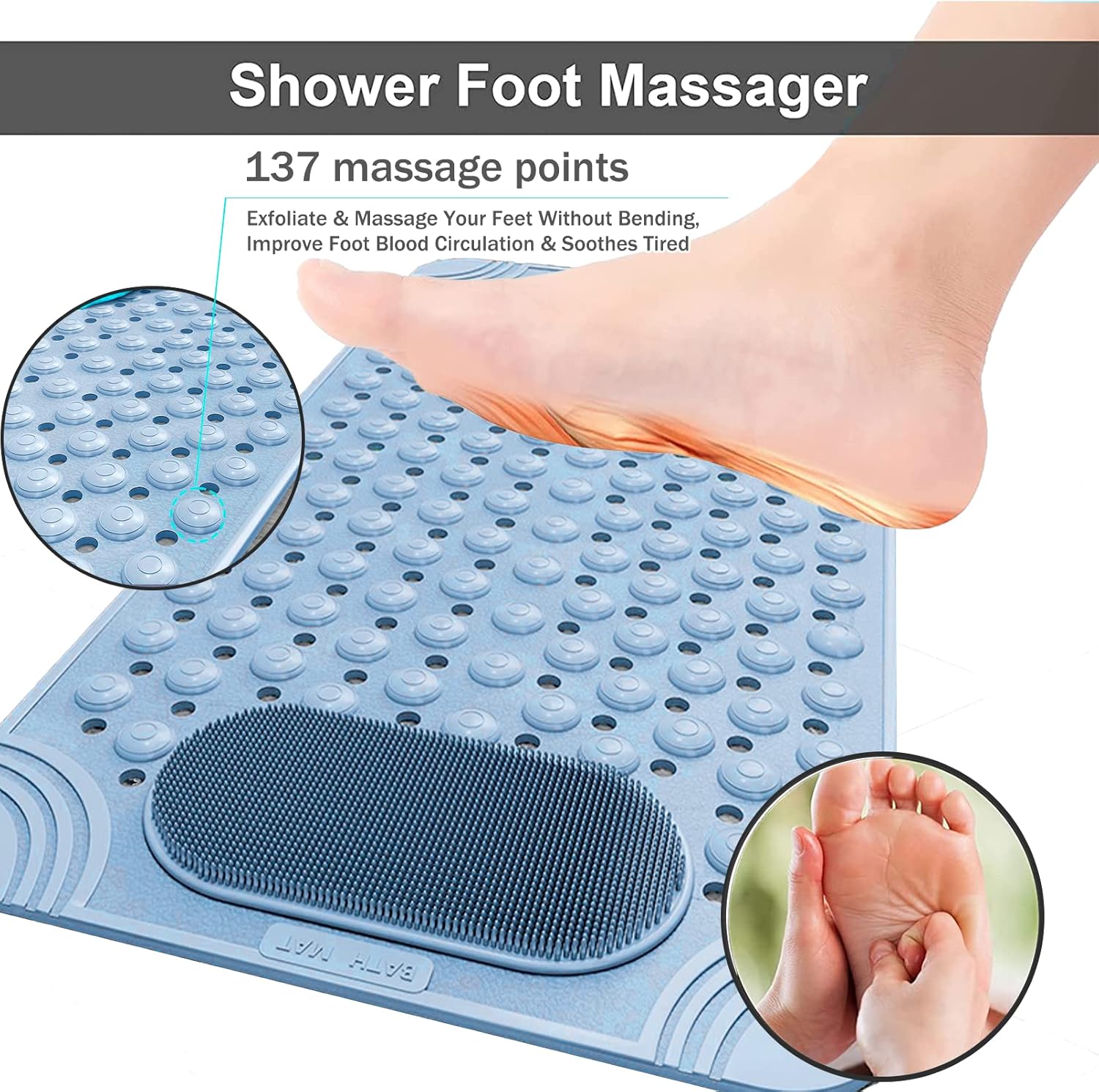 Exfoliating Foot Massage Bath Mat