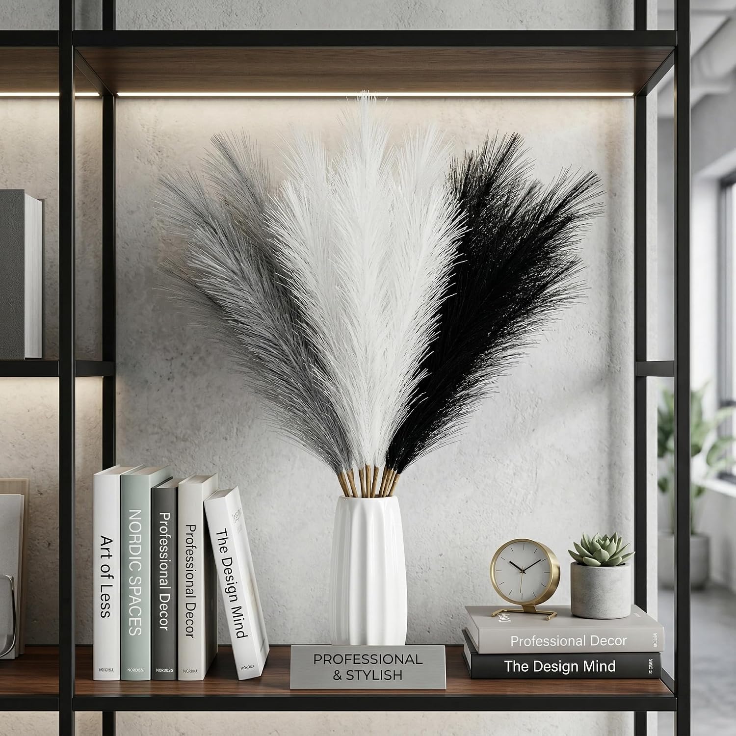 Faux Pampas Grass Decor