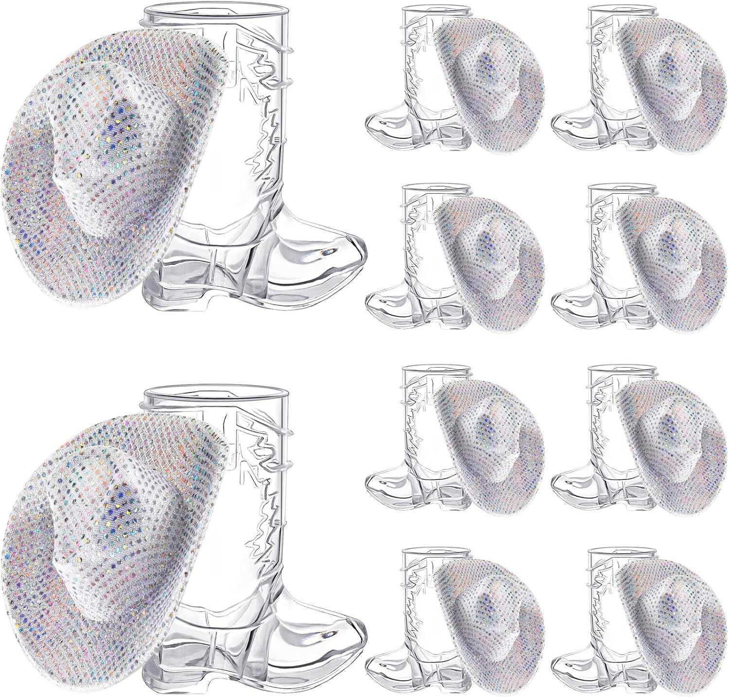 Mini Cowboy Boot Shot Glass Set (20 Pcs)