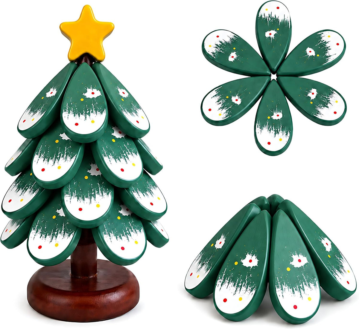 Christmas Tree Trivet & Coaster Set