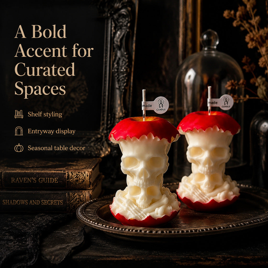 Apple Core Skull Scented Candle(2 Pack)