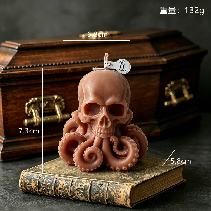 Skull Octopus Skull Scented Candle(2 Pack)