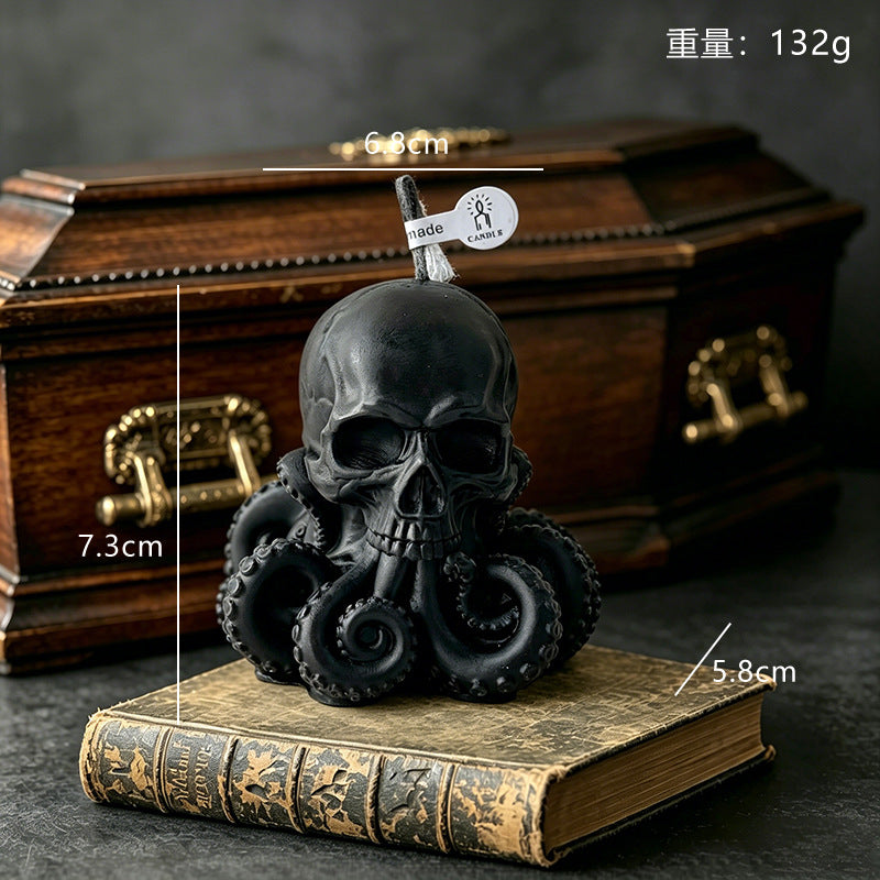 Skull Octopus Skull Scented Candle(2 Pack)