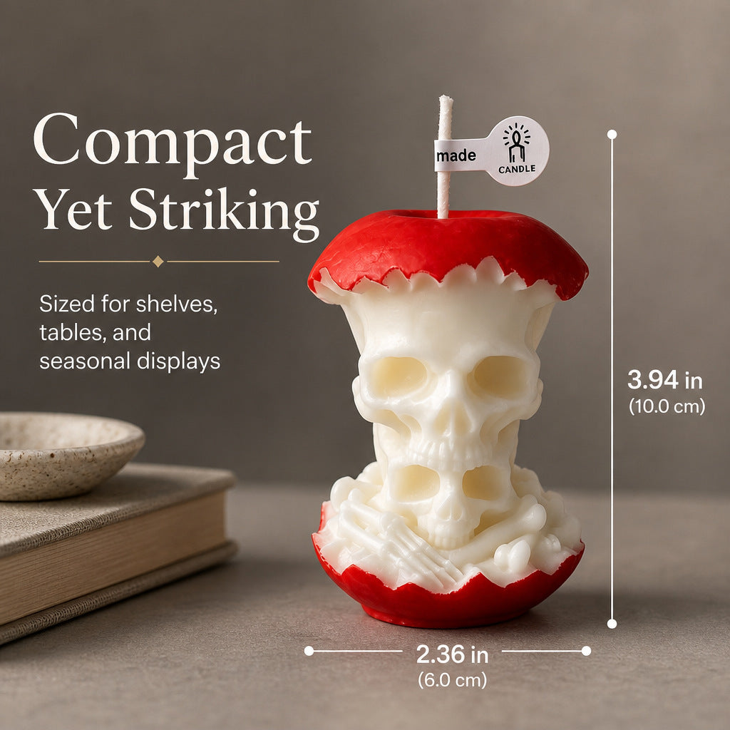 Apple Core Skull Scented Candle(2 Pack)