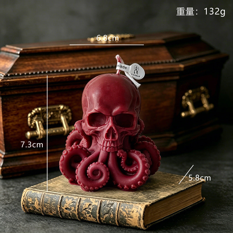 Skull Octopus Skull Scented Candle(2 Pack)
