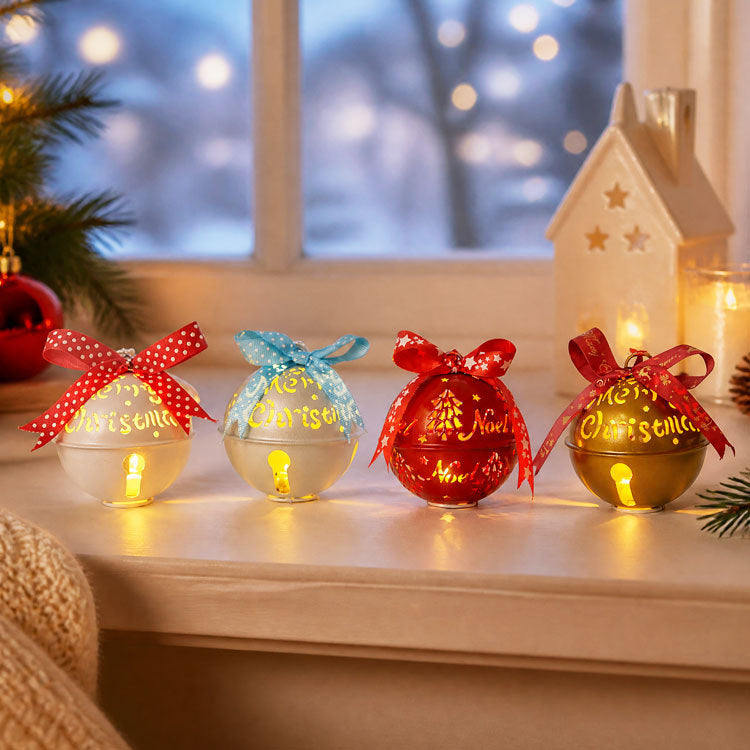 Led Christmas Bell Ornaments Set
