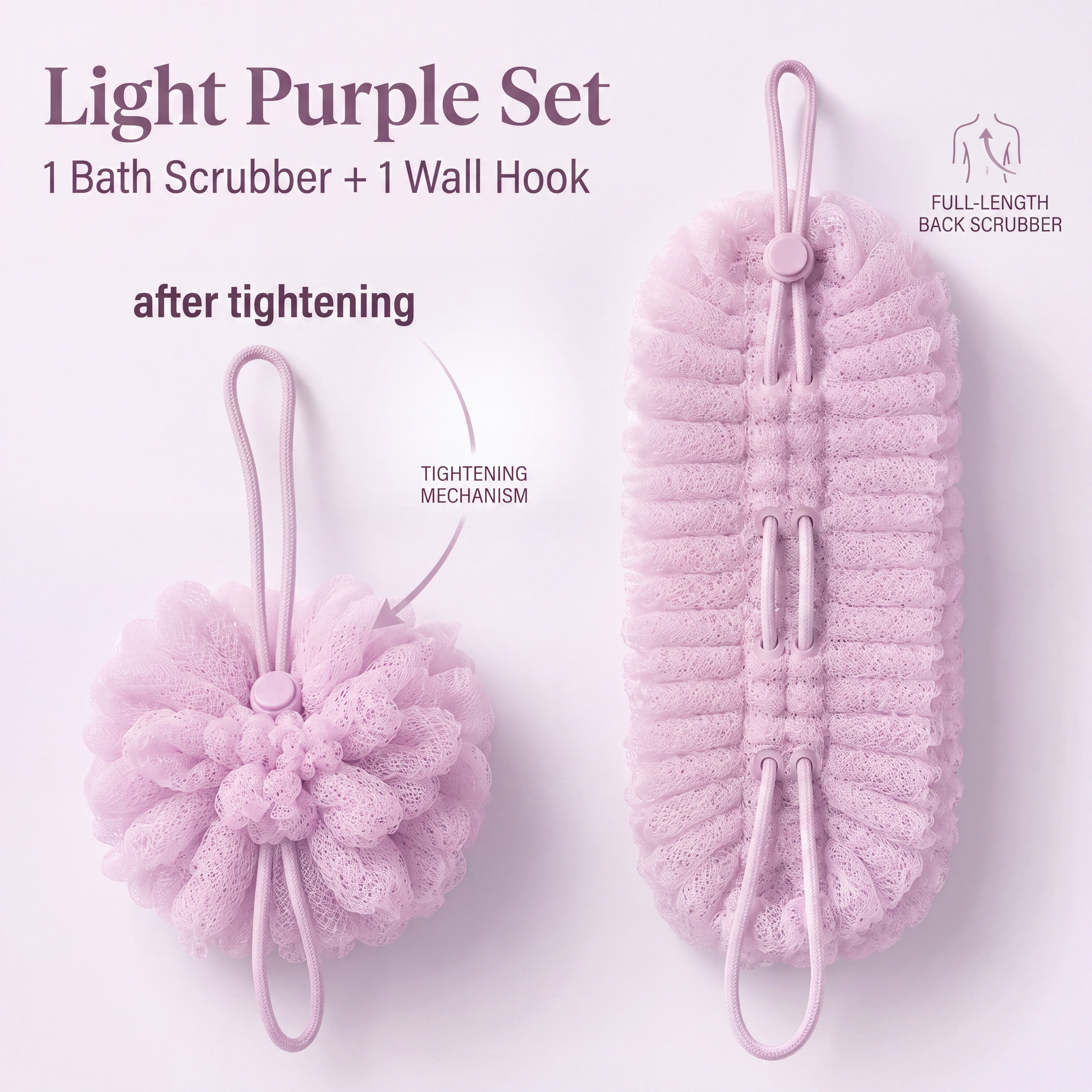 2 in 1 Exfoliating Net Body Scrubber