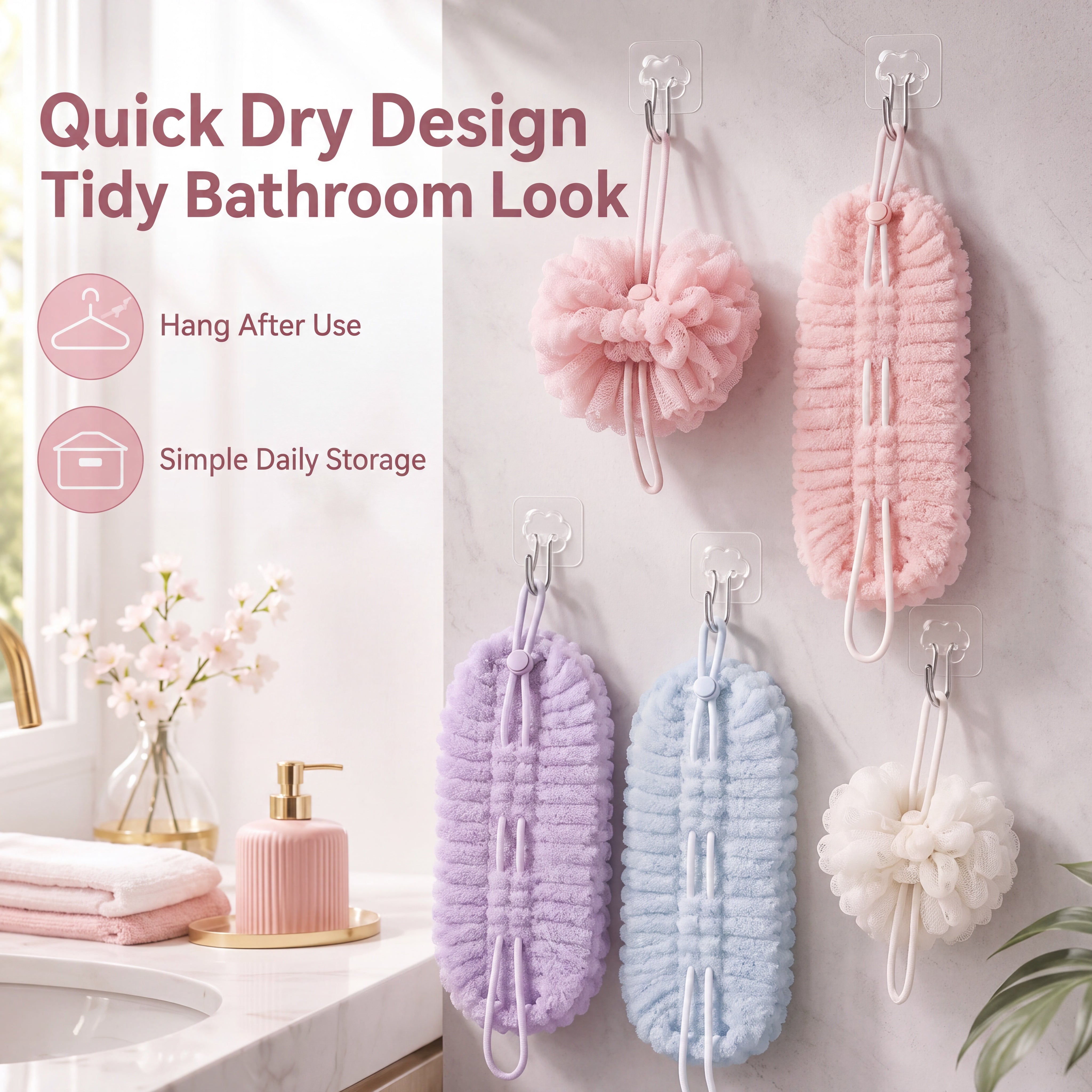 2 in 1 Exfoliating Net Body Scrubber