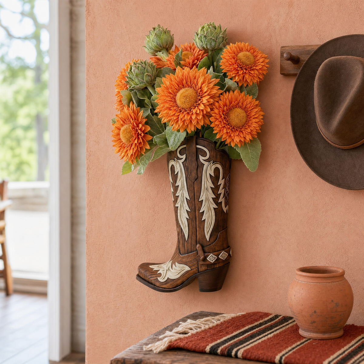 Boots & Blooms Wall Planter