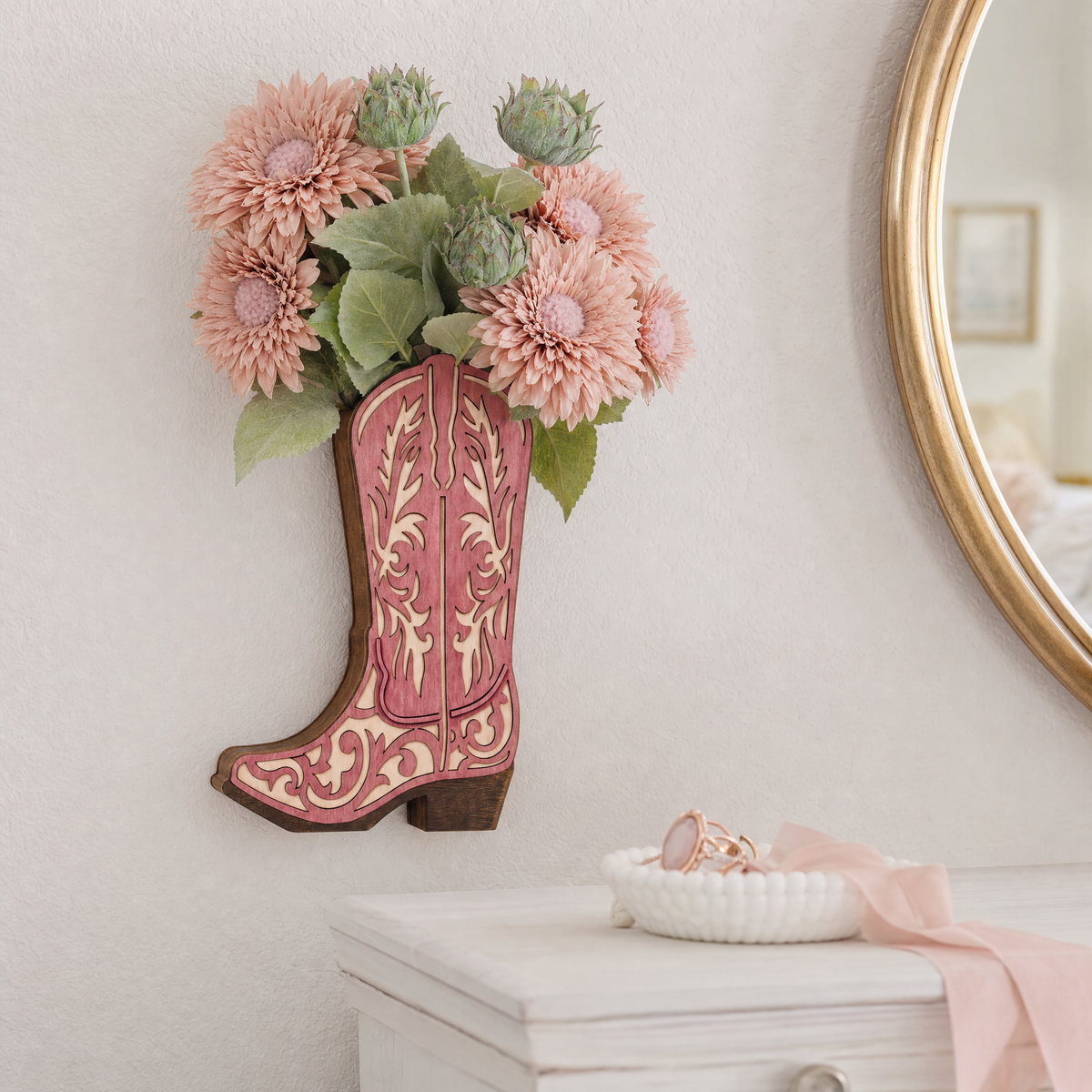 Boots & Blooms Wall Planter