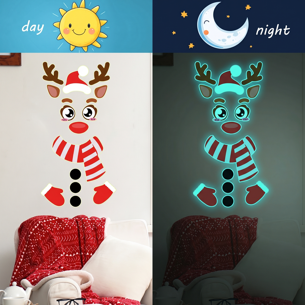 Christmas Luminous Sticker Sets(Two Pack)