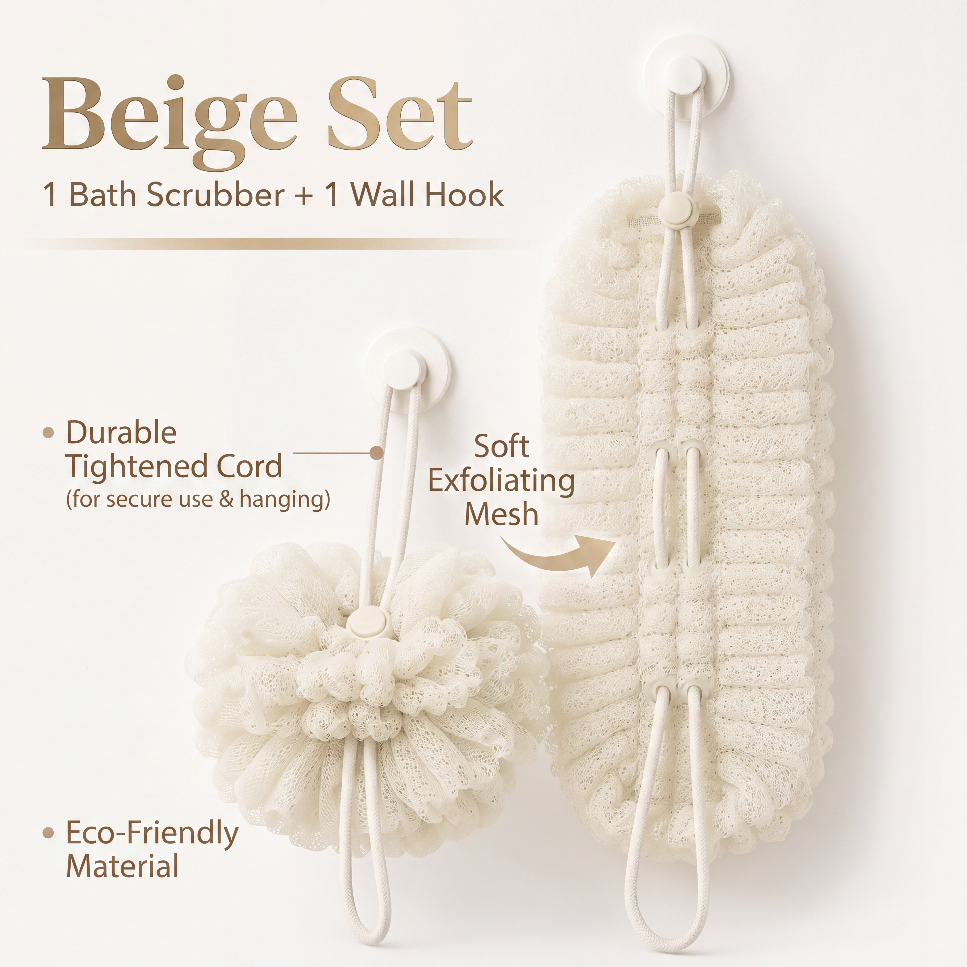 2 in 1 Exfoliating Net Body Scrubber