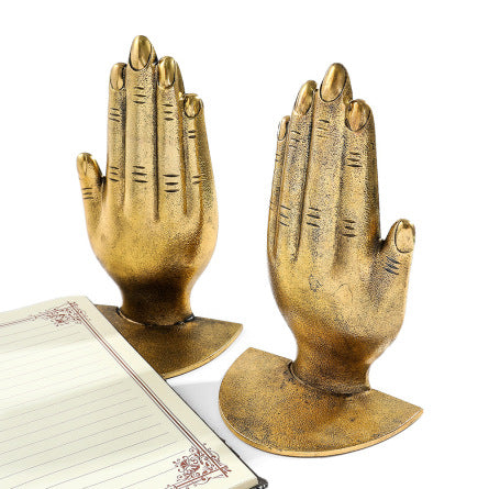 Gilded Grace Bookends