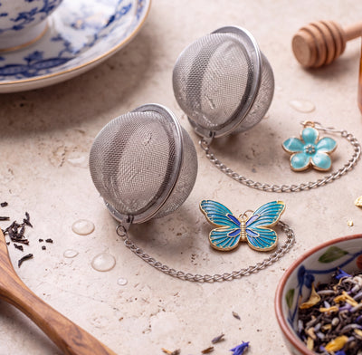 Tea Infuser Set with Dual Charms