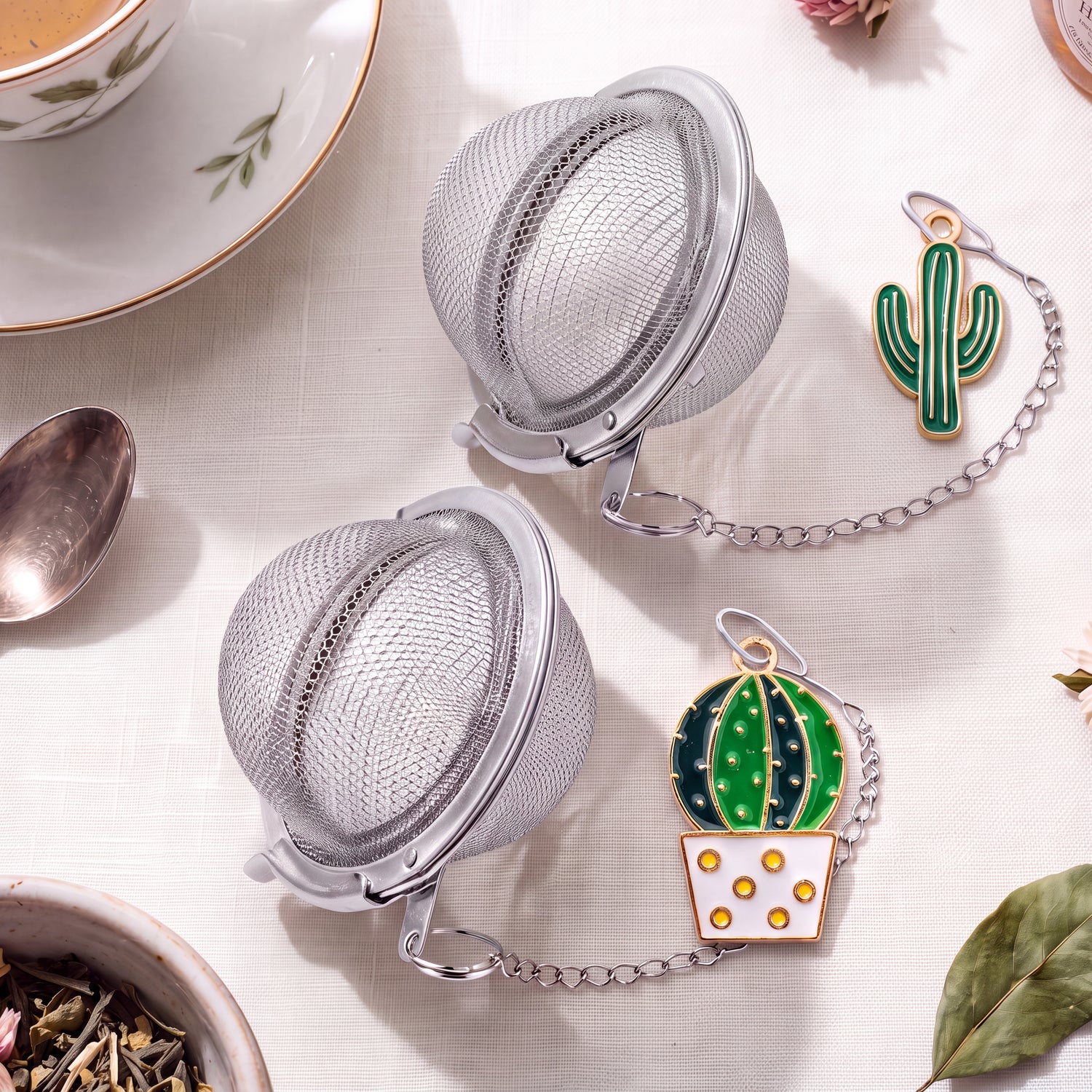 Tea Infuser Set with Dual Charms